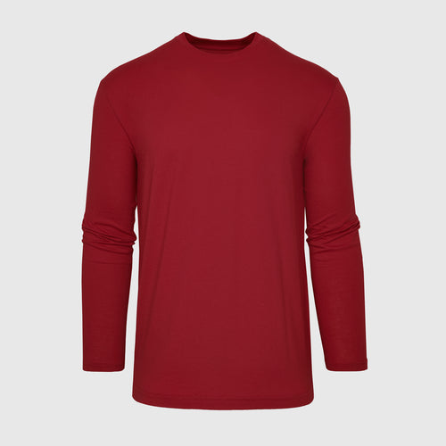 Crimson Long Sleeve Crew Neck Tee