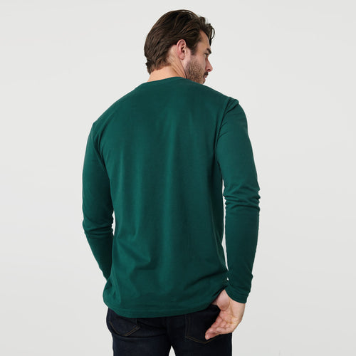 Emerald Long Sleeve Crew Neck Tee