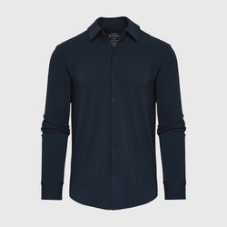 Navy Long Sleeve Knit Shirt