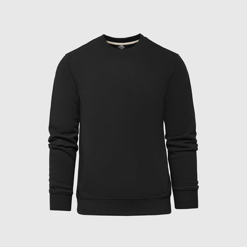 Black Fleece French Terry Pullover Crew Neck