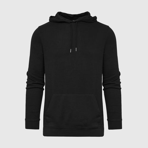 Black Waffle Hoodie