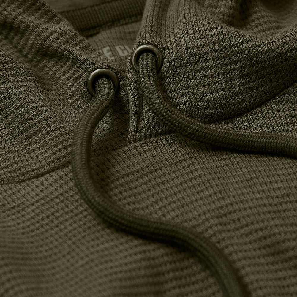 Military Green Waffle Hoodie