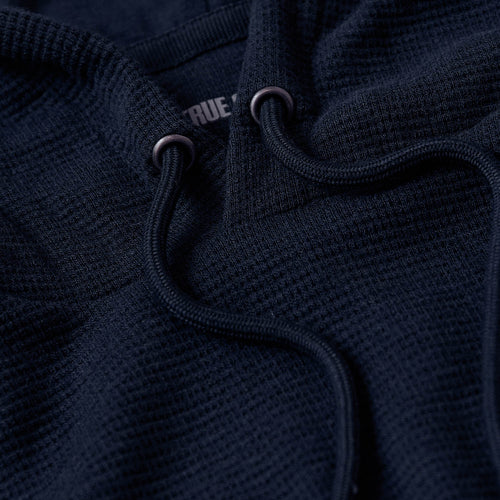 Navy Waffle Hoodie