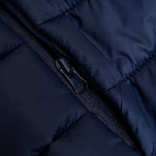 Navy Quilted Puffer Jacket