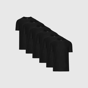 True ClassicAll Black Active Crew Neck 6-Pack