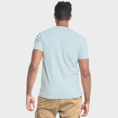 Light Blue Short Sleeve Crew Neck Tee