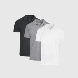 True ClassicThe Fundamental Short Sleeve Polo 3-Pack