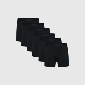 True ClassicBlack Boxer Briefs 6-Pack