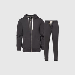 True ClassicCarbon Fleece Zip Hoodie and Jogger Set